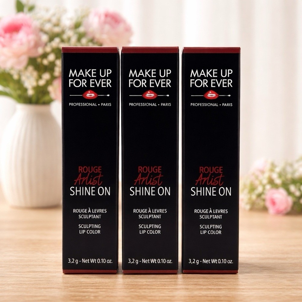 MAKE UP FOR EVER Rouge Artist Shine On Lip Color 0.10 oz 3 Pack New In Box